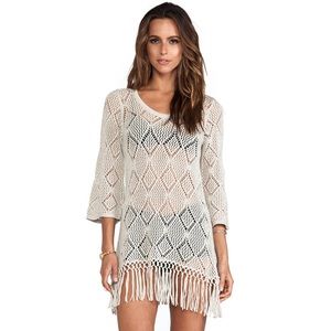 Autumn Cashmere Fringe Tunic